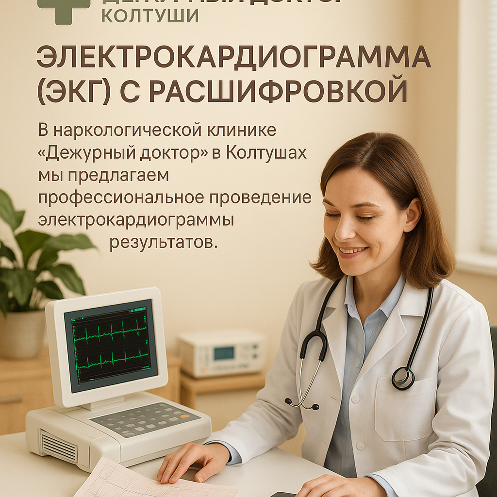 Электрокардиограмма (ЭКГ) с расшифровкой